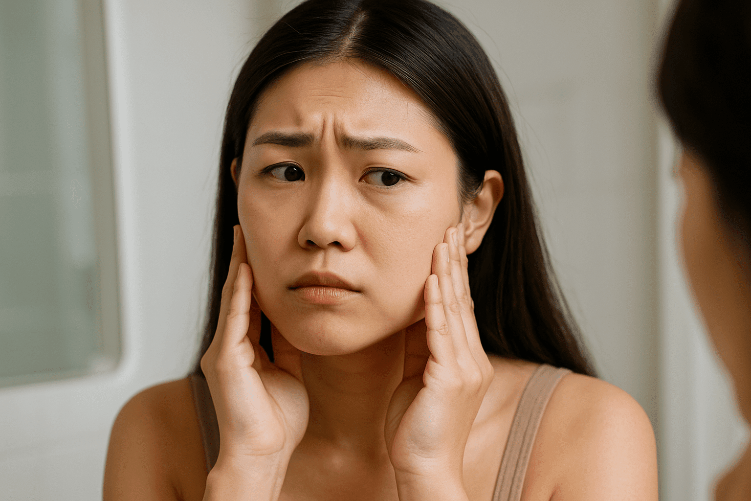 Concerned by square jaw